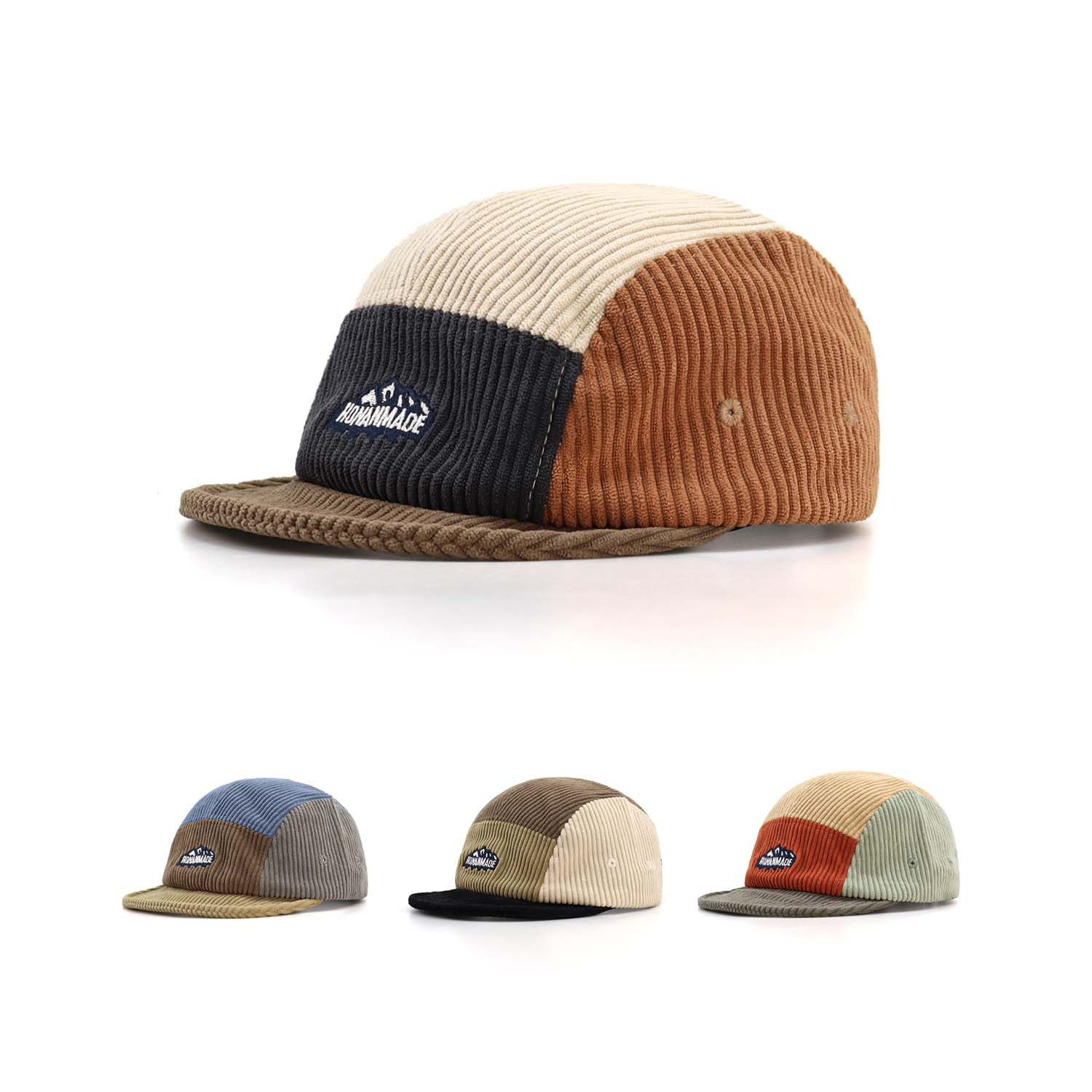 Corduroy Cap 5 Panel - 2026 Sonbahar Kış Yeni Kordonlu Renk