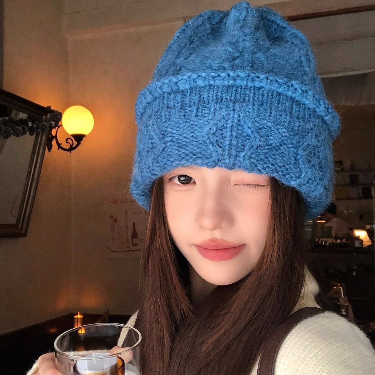 Krem Rengi Örgü Bere Kadınlar  - Beanie Cuffed Knit incelemesi ve fiyatı