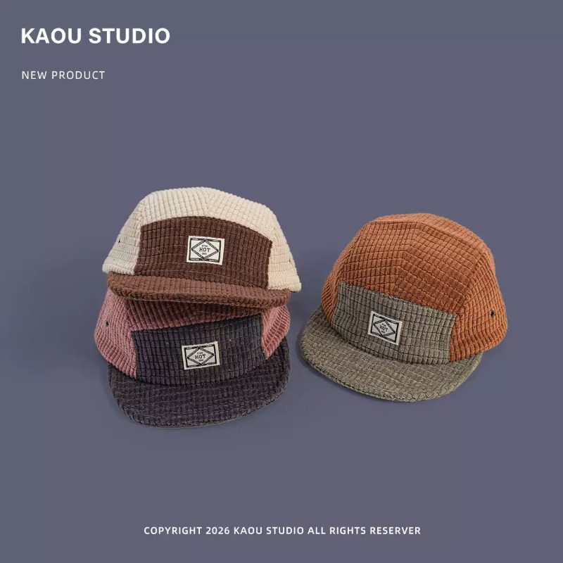 Erkekler ve Kadınlar için Renk - Corduroy Cap 5 Panel incelemesi ve fiyatı